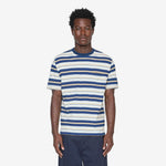 Pocket T-Shirt Stripe Indigo One Wash