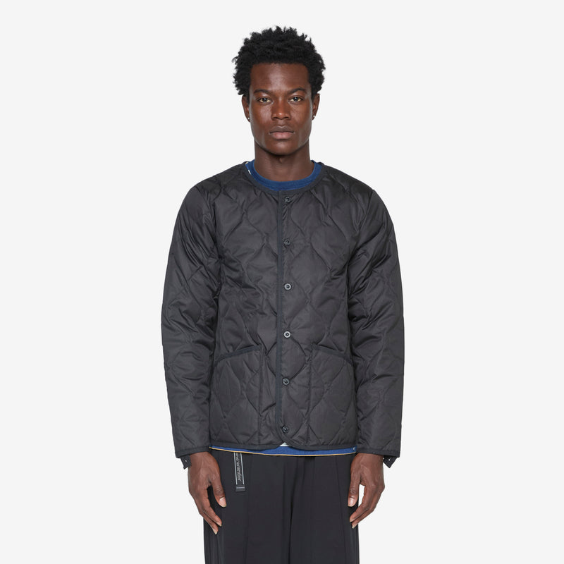 Military Crew Neck Down Jacket Black Jackets