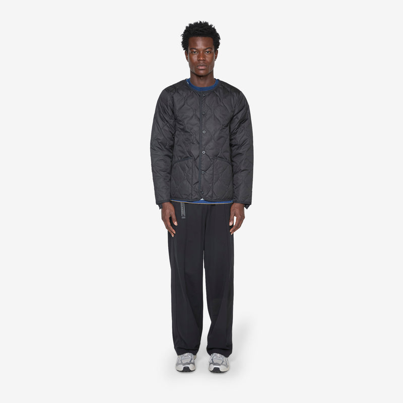 Military Crew Neck Down Jacket Black Jackets