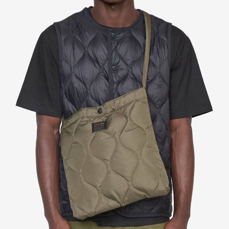 Military Cross Body Down Bag Medium Dark Olive Accessories