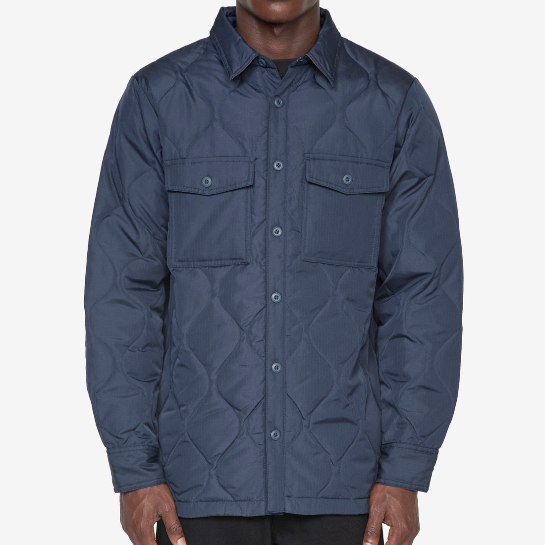 Military Down Shirt Dark Navy Shirts