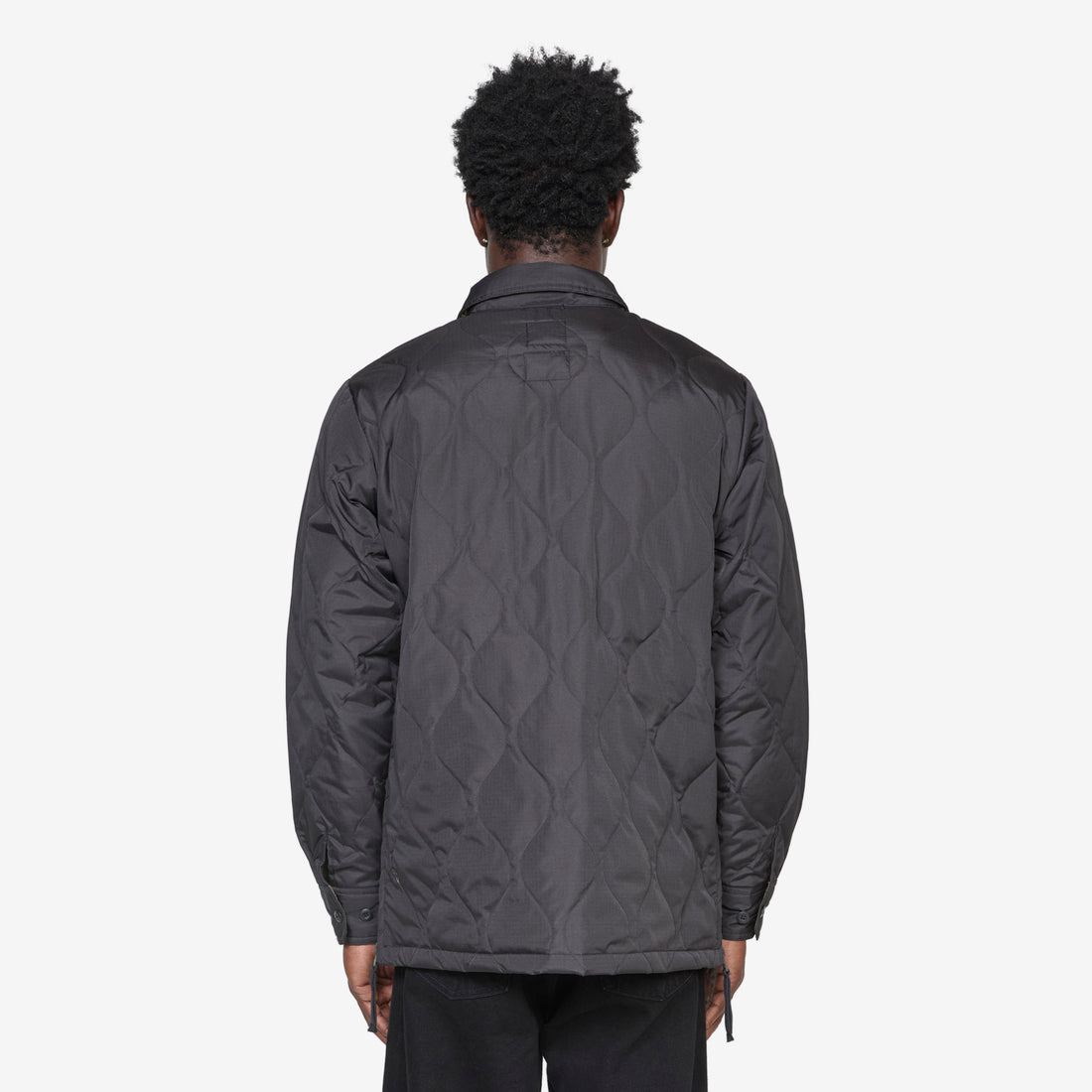 Military Down Shirt Black Shirts