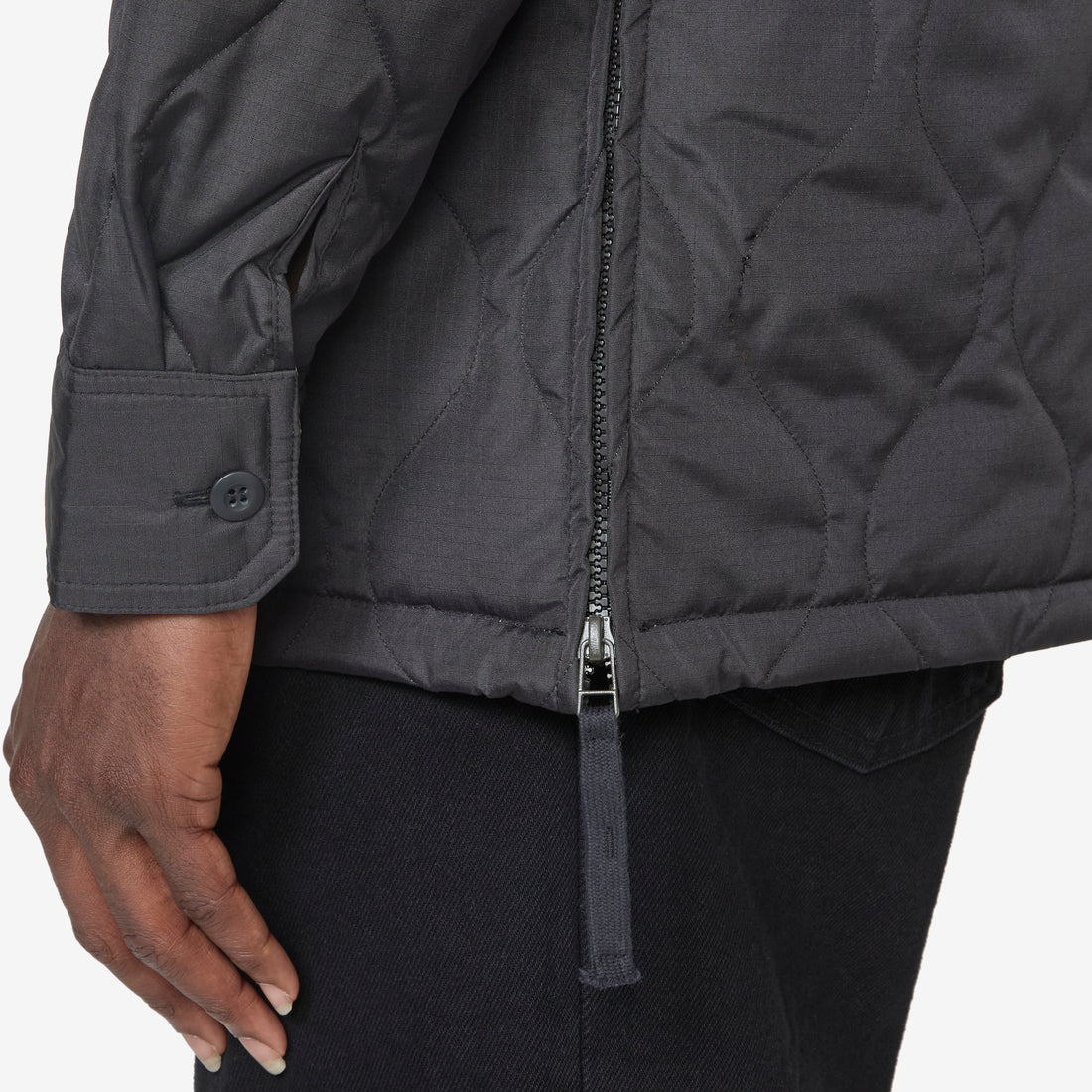 Military Down Shirt Black Shirts