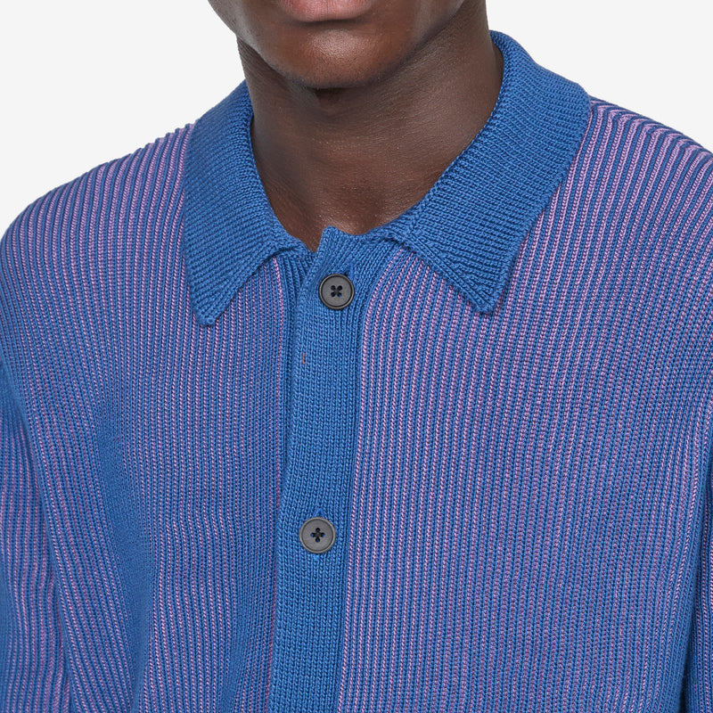 Plated Buttondown Blue Shirts