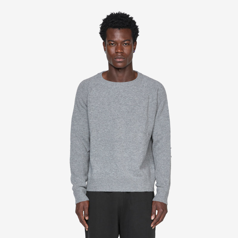 Lambswool Sweater Grey Jumpers