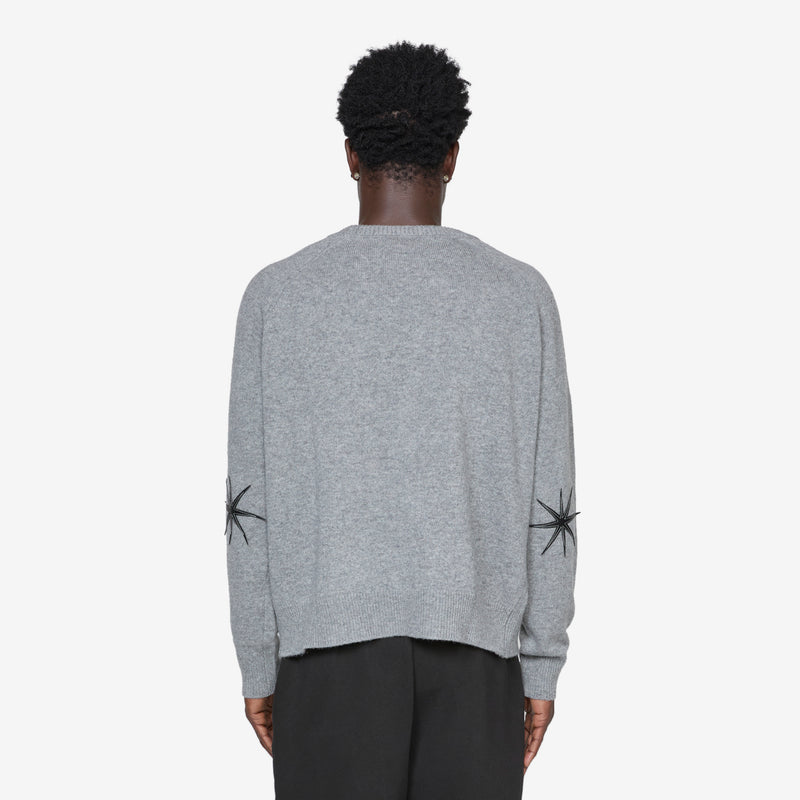 Lambswool Sweater Grey Jumpers
