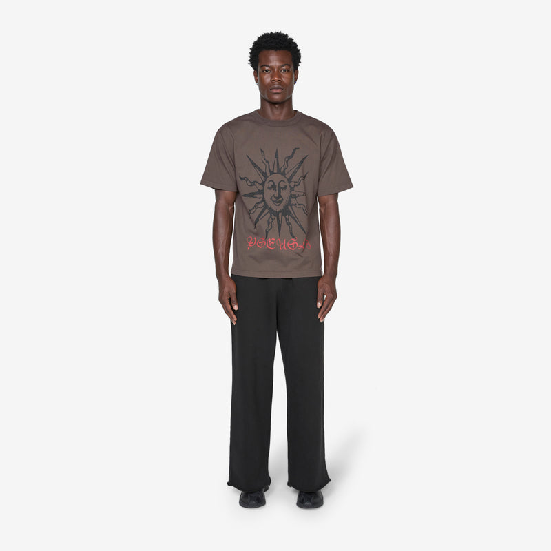 Raw Hem Sweatpants Black Pants
