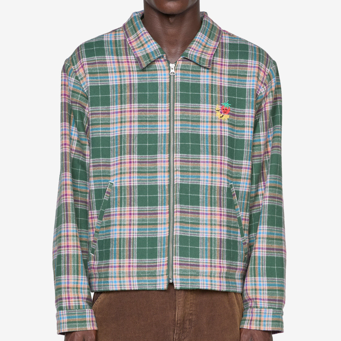 Flannel Gas Station Jacket Green Jackets