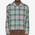 Flannel Gas Station Jacket Green
