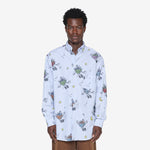 Strawbabies Button Down Shirt Blue