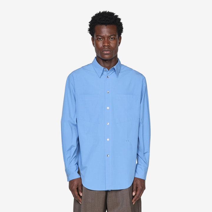 Notebook Shirt French Blue Front