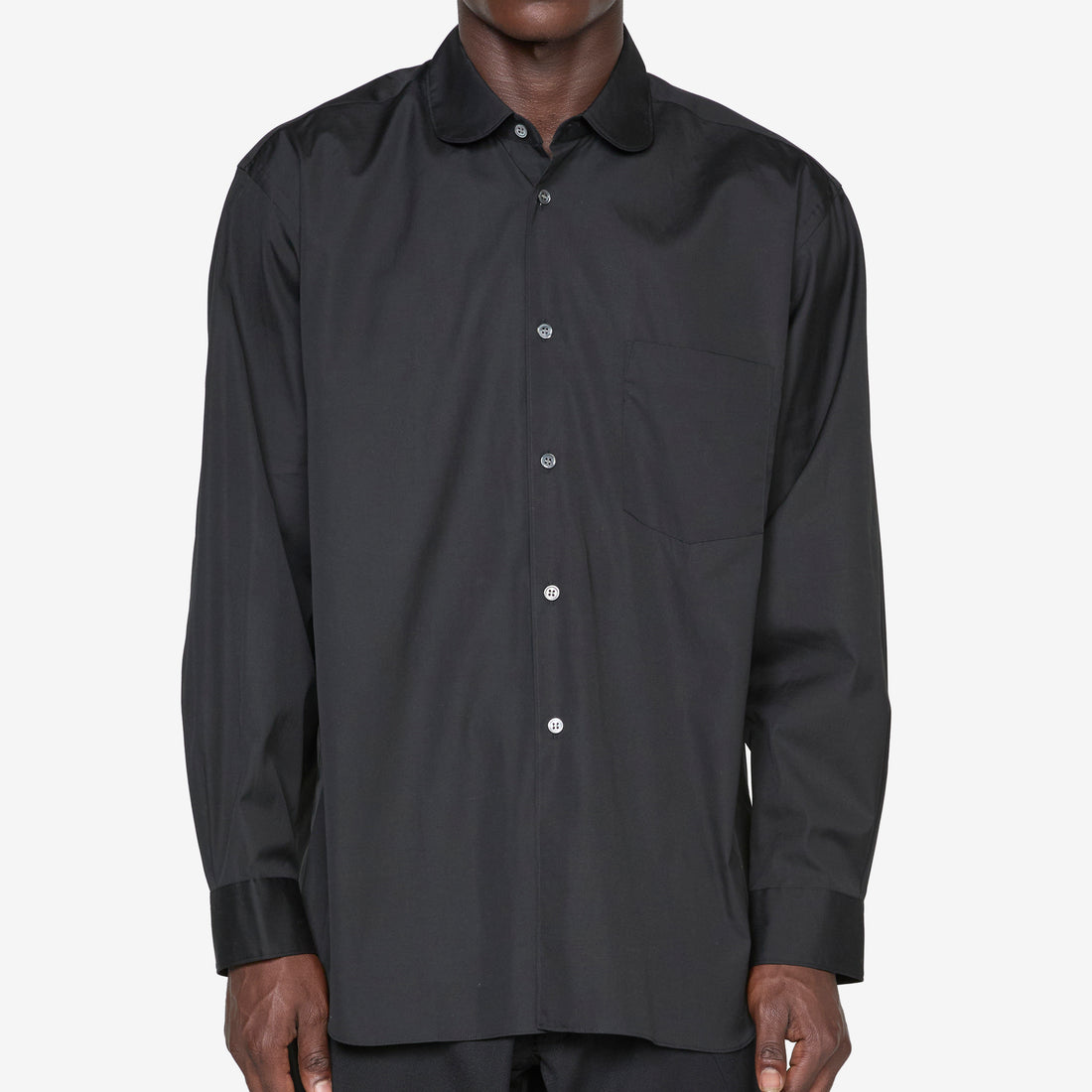 Forever Rounded Collar Shirt Black Shirts