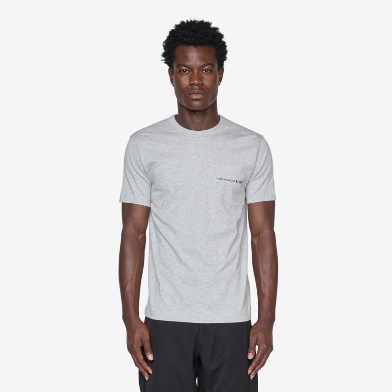 Logo T-Shirt Top Grey Tees