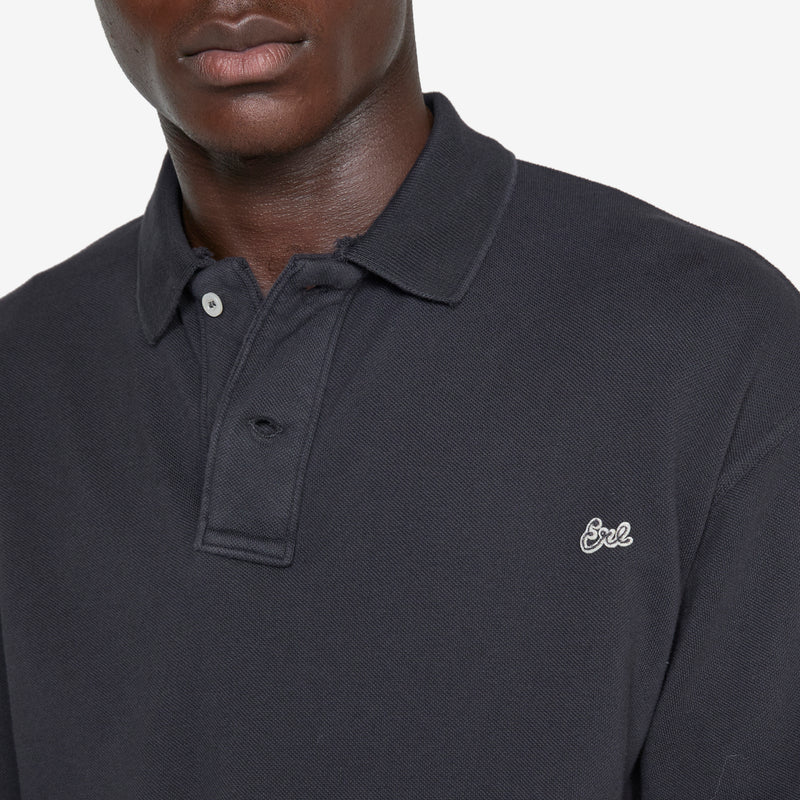 Double Sleeve Polo T-Shirt Black Tees