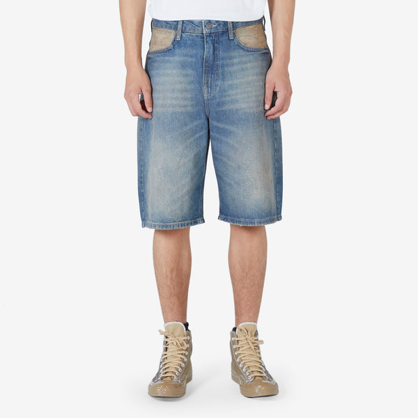 Denim Short Stained Light Wash