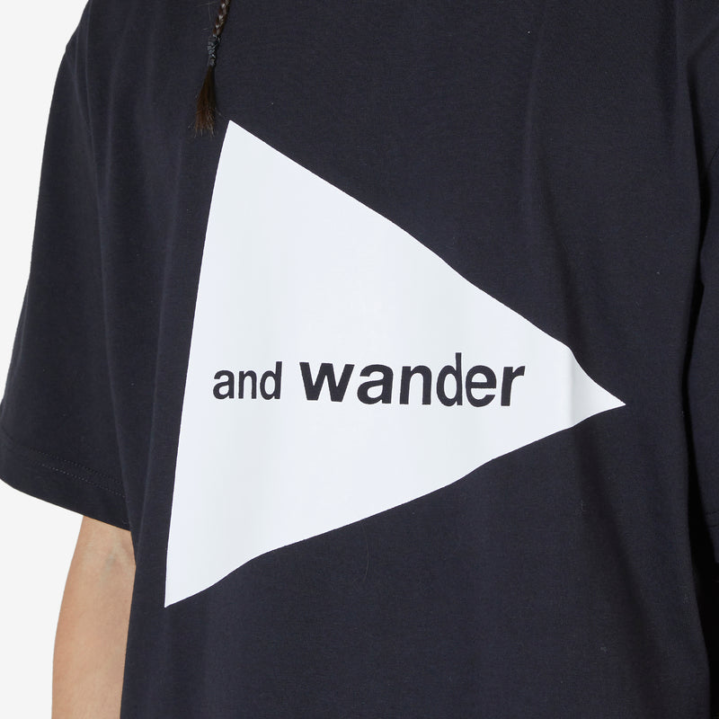 and wander Logo T-Shirt Black