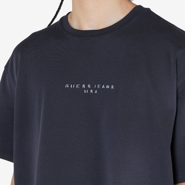 Distressed Logo T-Shirt Jet Black Multi