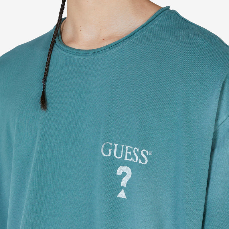 Oversized Logo T-Shirt GUESS USA Green