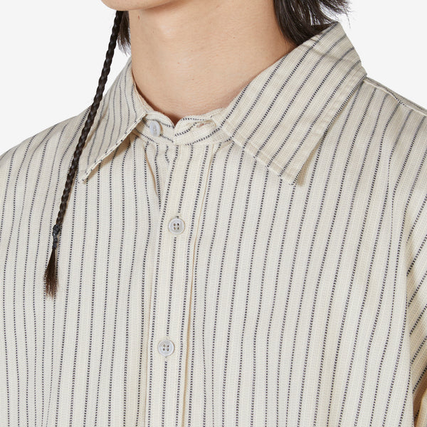 Big Short Sleeve Shirt Bone | Navy Stripe