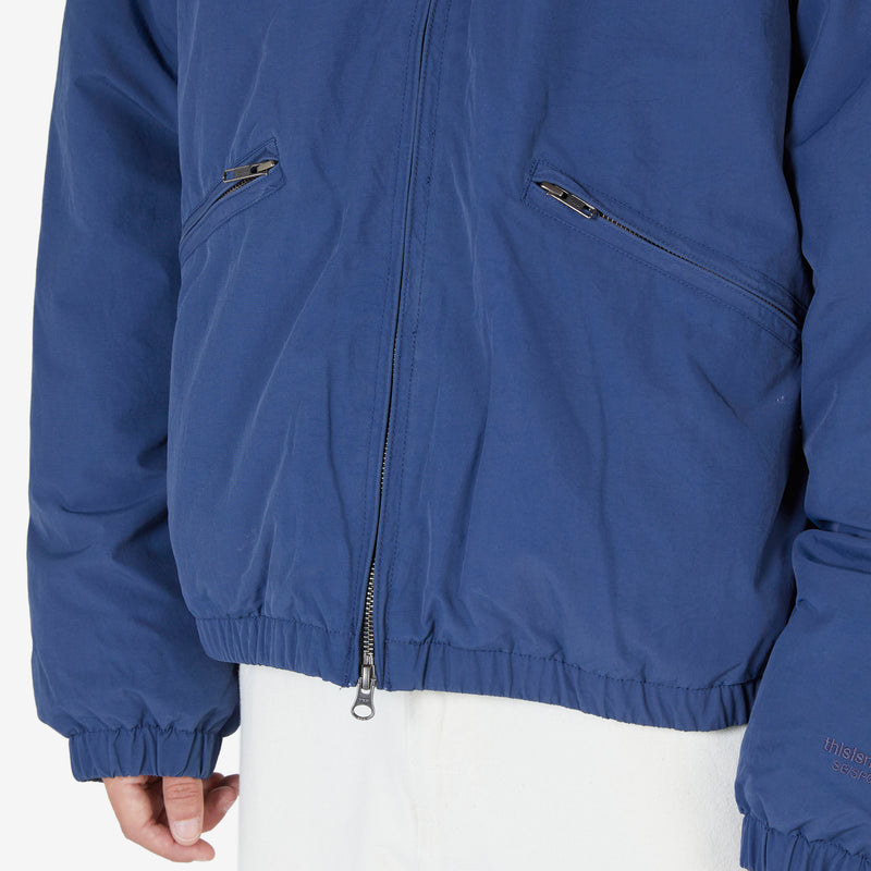 Washed Down Puffer Jacket Navy
