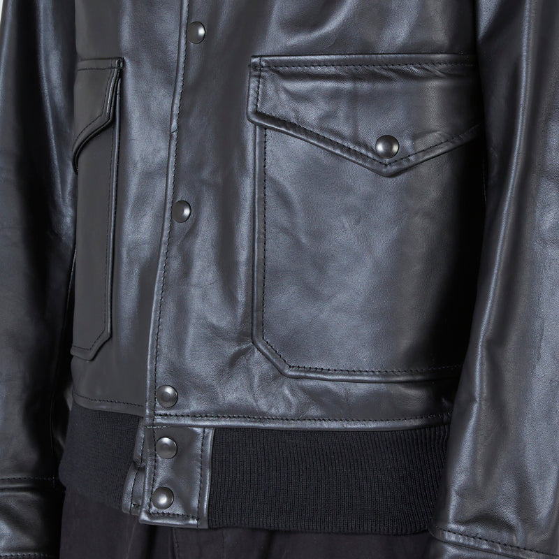 MIL Blouson Leather Black
