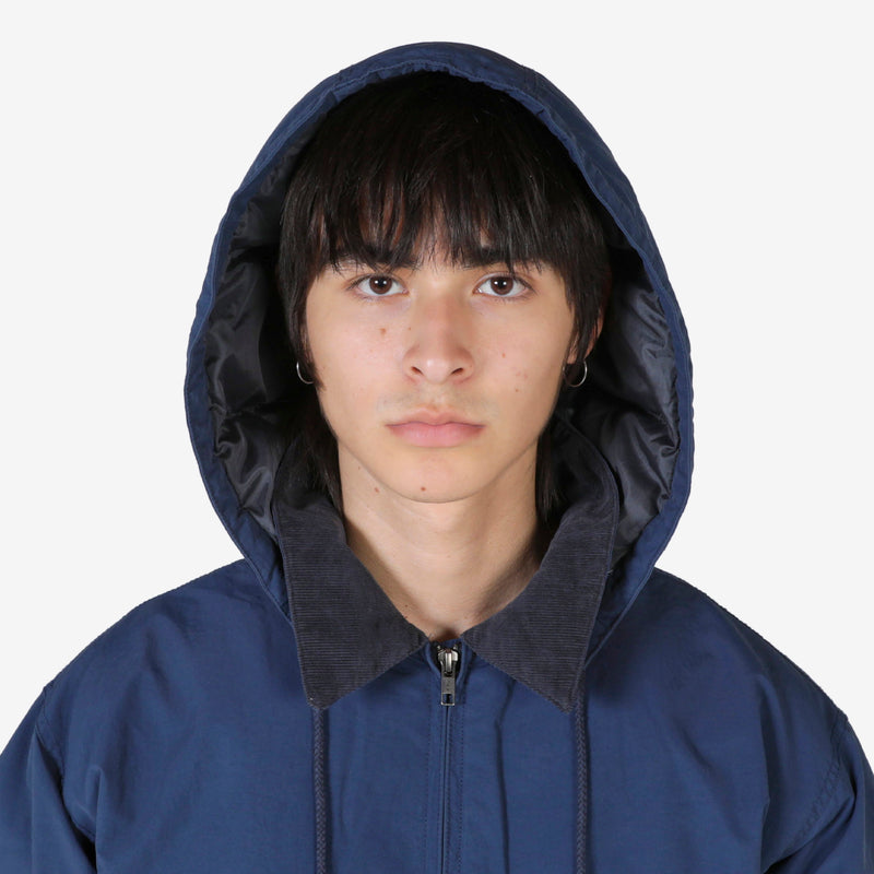 Washed Down Puffer Jacket Navy