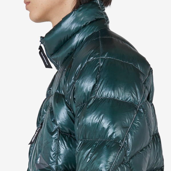 Diamond Stitch Down Jacket Green
