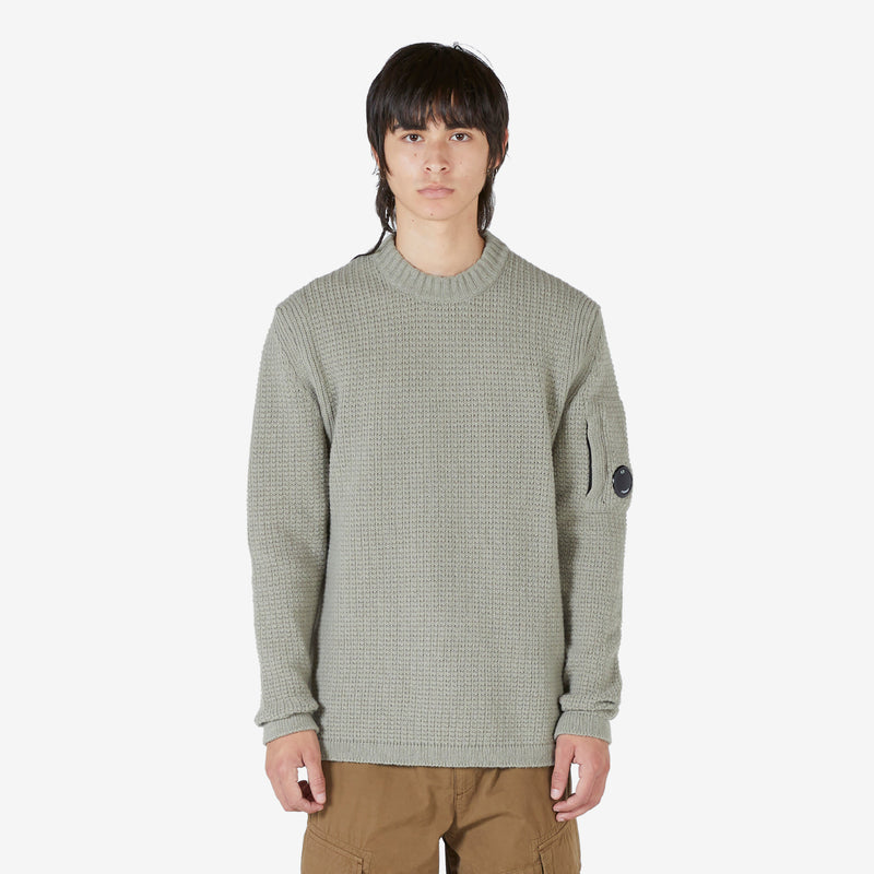 Lambswool Crew Neck Knit Silver Sage