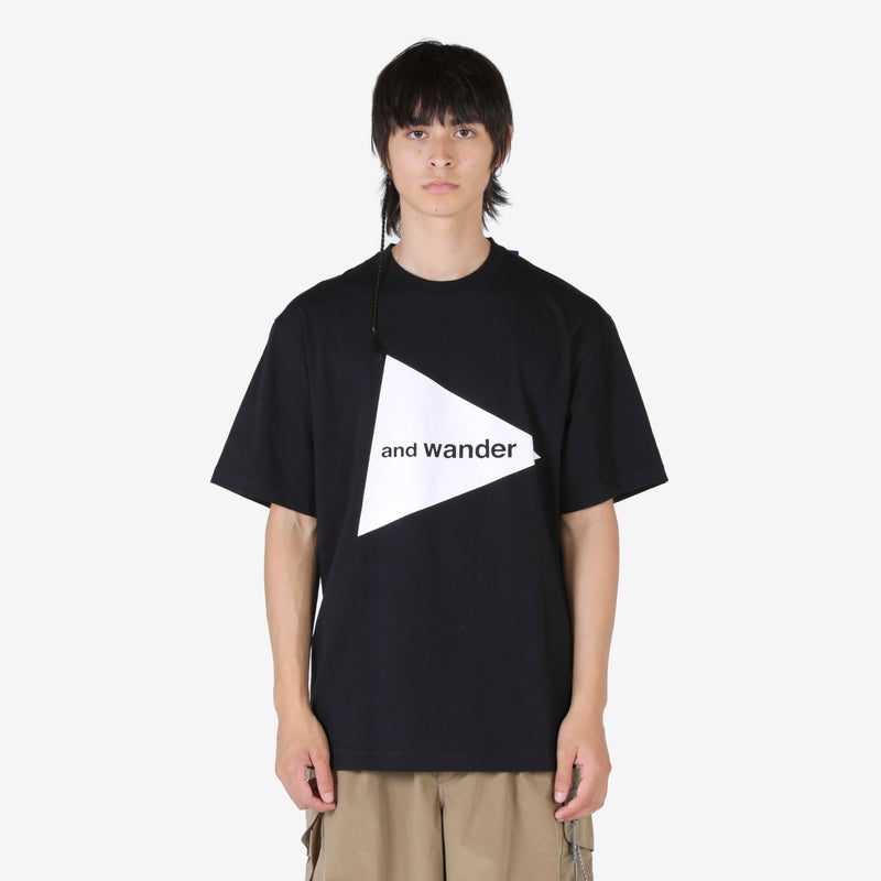 and wander Logo T-Shirt Black