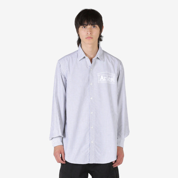 Oxford Stripe Shirt White | Black