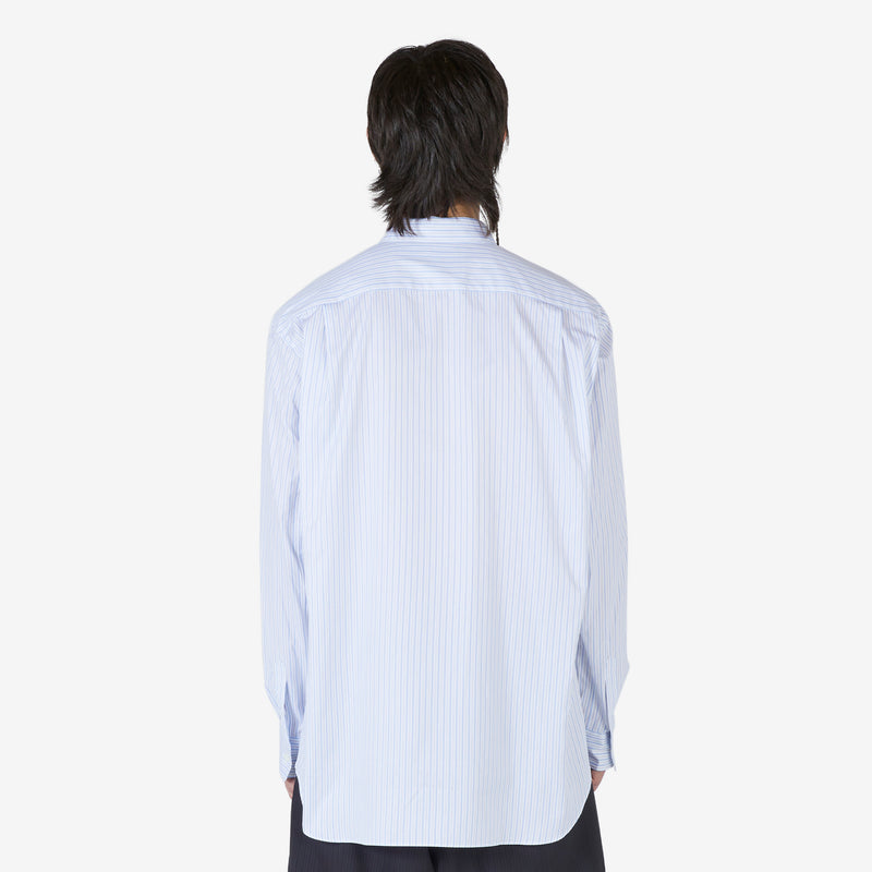 Woven Stripe Check Shirt Blue | Green Shirts