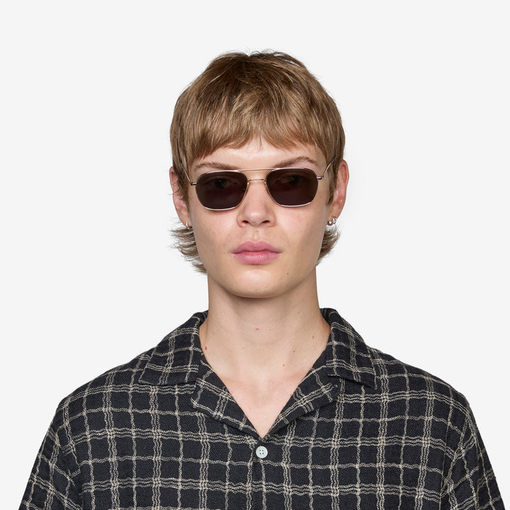 Dion Gold | Green Solid Lens Front