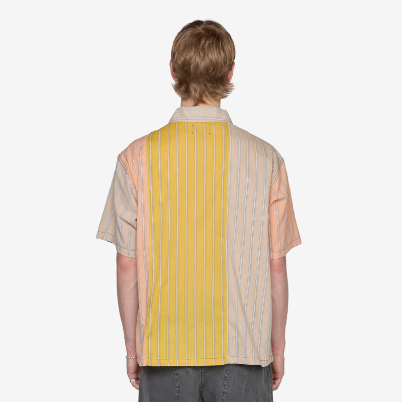 Garner Zip Shirt Peach Shirts