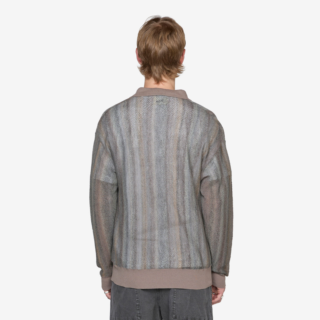 Nokomis Mesh Knit Grey Jumpers