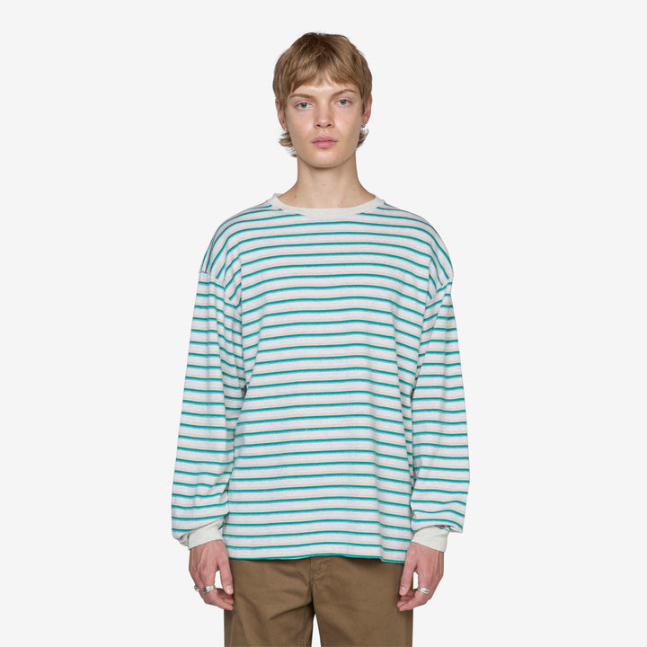 Tucker Stripe T-Shirt Oatmeal Front