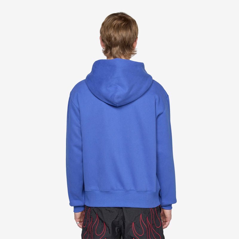 Split Zip Hoodie Blue Jumpers