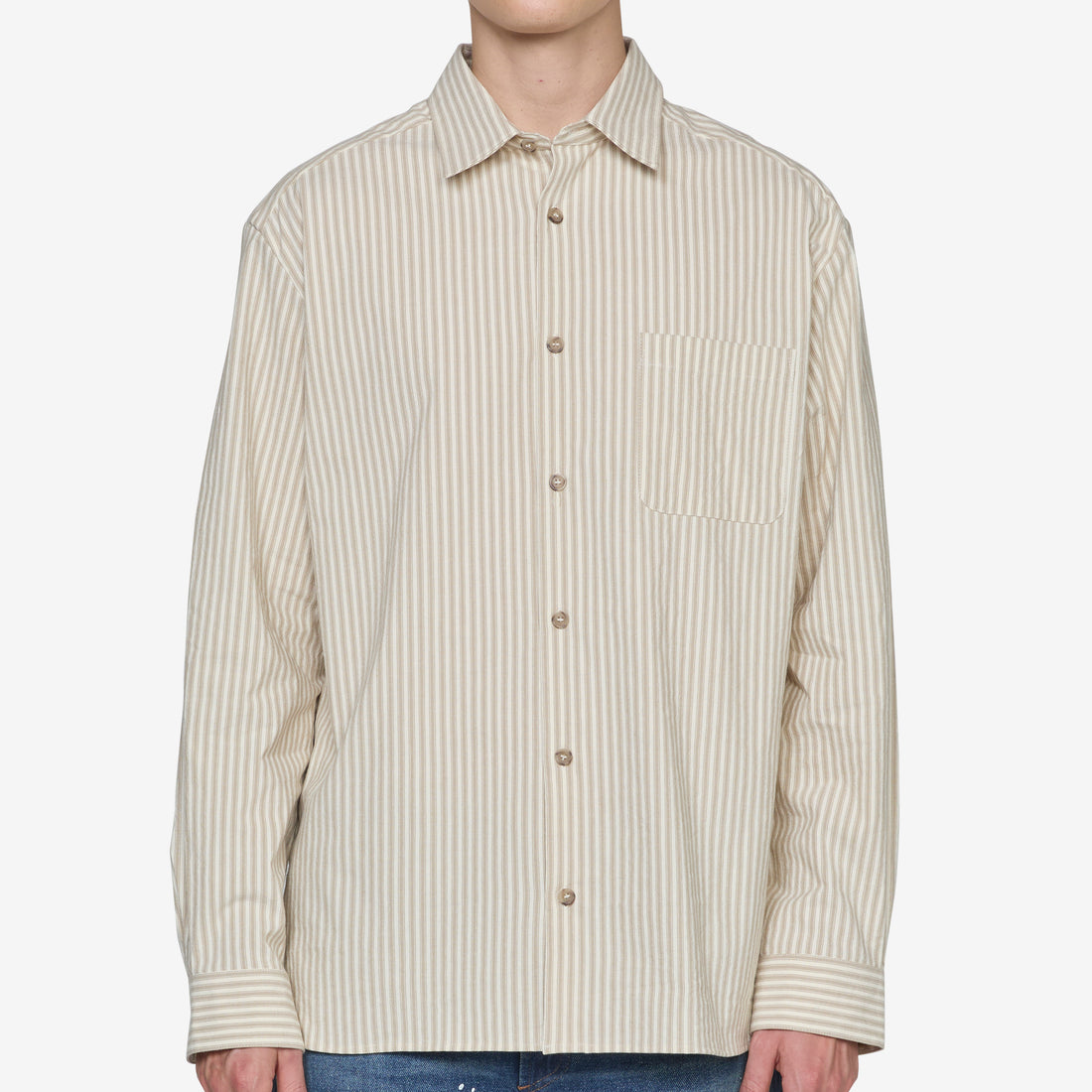 Malo Overshirt Beige Shirts