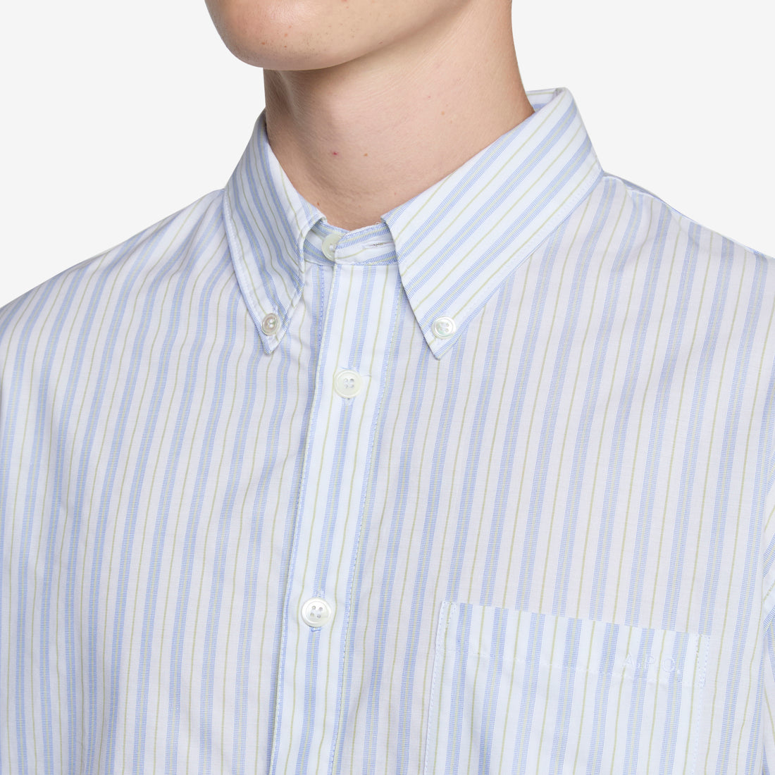 Edouard Brodé Shirt Pale Green Shirts