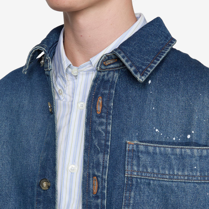 Basil Overshirt Stonewashed Indigo