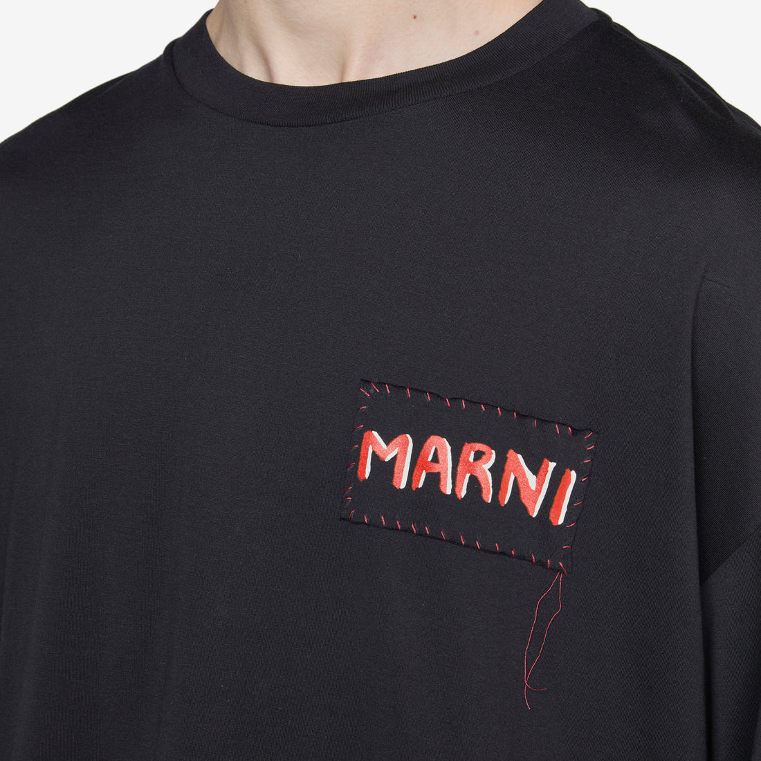 Stitch Logo Longsleeve T-Shirt Black Tees