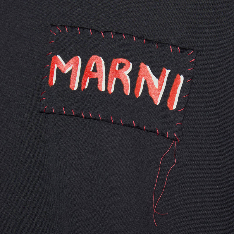 Stitch Logo Longsleeve T-Shirt Black Tees