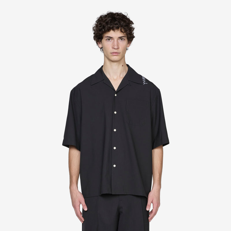 Marni Symbol Bowling Shirt Black Shirts