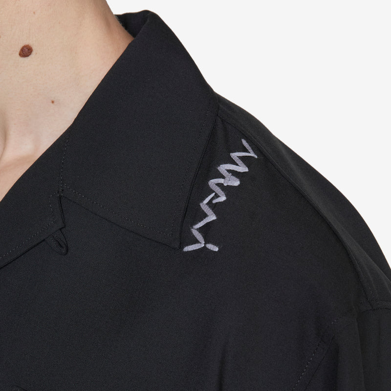 Marni Symbol Bowling Shirt Black Shirts