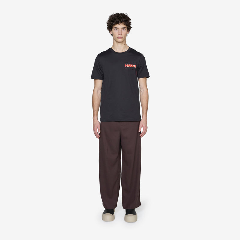 Stitch Logo T-Shirt Black Tees