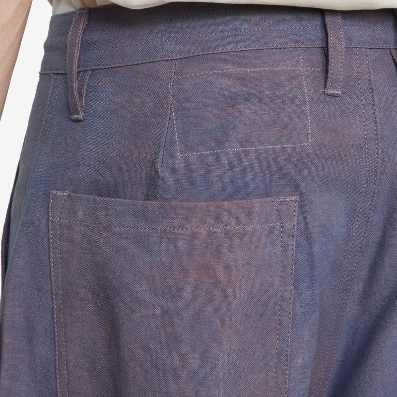 Document Pants Purple Slub Pants