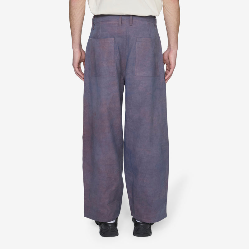 Document Pants Purple Slub Pants
