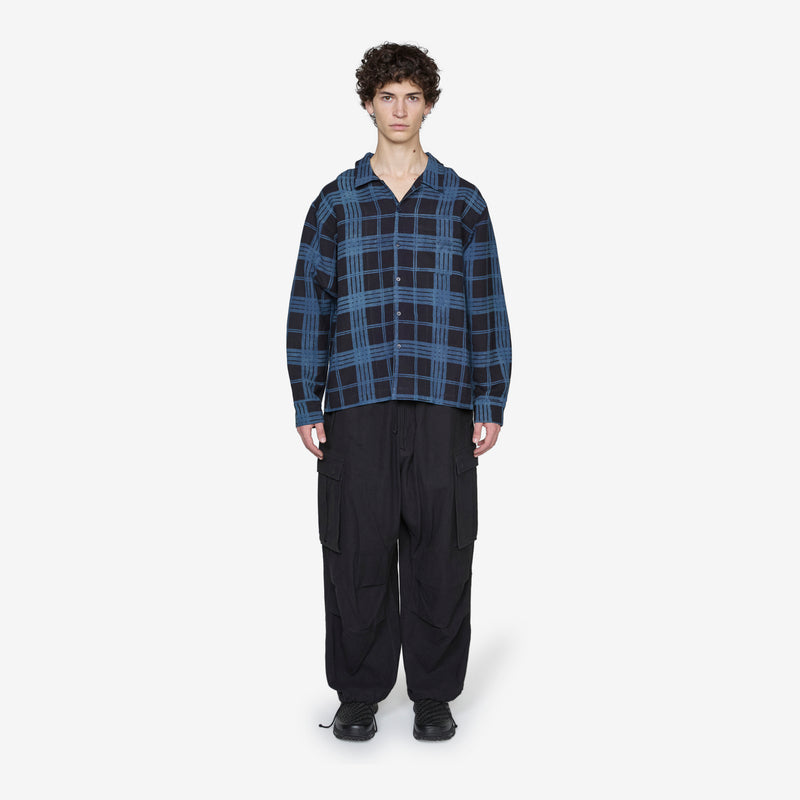 Greetings Longsleeve Shirt Midnight Resist Check Shirts