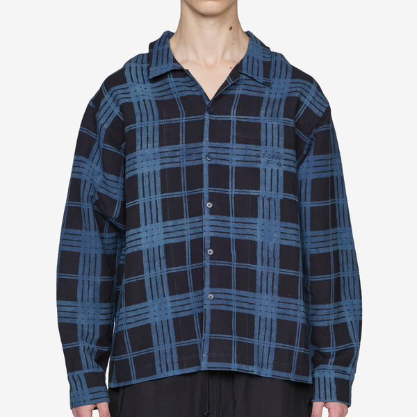 Greetings Longsleeve Shirt Midnight Resist Check Shirts