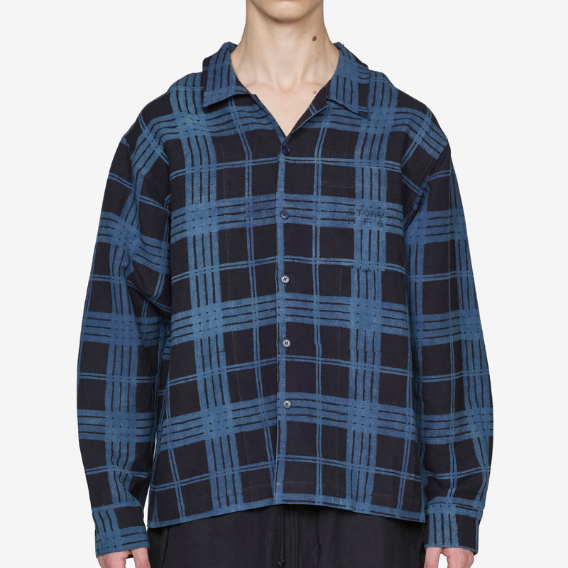 Greetings Longsleeve Shirt Midnight Resist Check Shirts