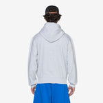 One Point Zip Hooded Sweatshirt Heather Ash